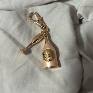 Kate Spade Pop Fizz Clink Champagne Bottle Bag Charm Keychain